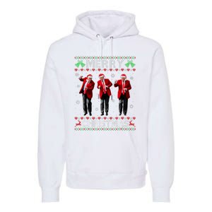 Funny Trump Dance Merry Christmas Ugly Xmas Sweater Pajamas Premium Hoodie