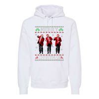 Funny Trump Dance Merry Christmas Ugly Xmas Sweater Pajamas Premium Hoodie