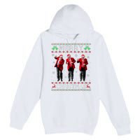 Funny Trump Dance Merry Christmas Ugly Xmas Sweater Pajamas Premium Pullover Hoodie