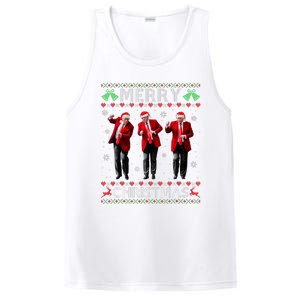 Funny Trump Dance Merry Christmas Ugly Xmas Sweater Pajamas PosiCharge Competitor Tank