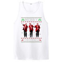 Funny Trump Dance Merry Christmas Ugly Xmas Sweater Pajamas PosiCharge Competitor Tank