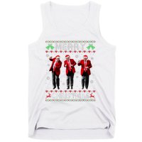 Funny Trump Dance Merry Christmas Ugly Xmas Sweater Pajamas Tank Top