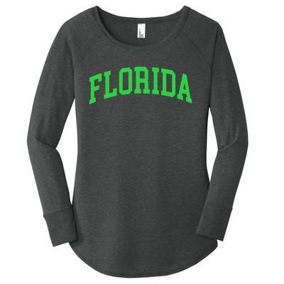 Florida Throwback Design Classic Women's Perfect Tri Tunic Long Sleeve Shirt