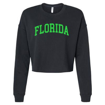 Florida Throwback Design Classic Cropped Pullover Crew