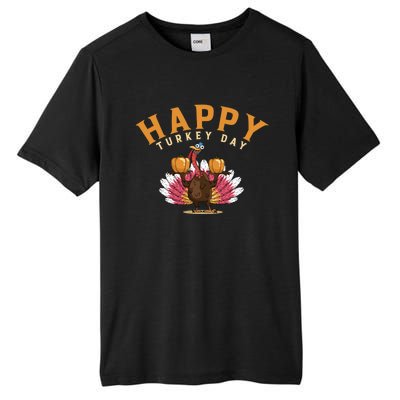 Funny Turkey Day Holiday Festive Dinner Happy Thanksgiving Cool Gift Tall Fusion ChromaSoft Performance T-Shirt