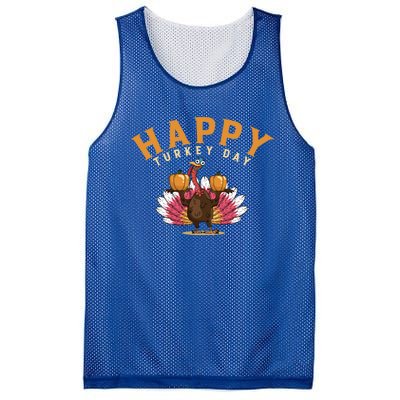 Funny Turkey Day Holiday Festive Dinner Happy Thanksgiving Cool Gift Mesh Reversible Basketball Jersey Tank