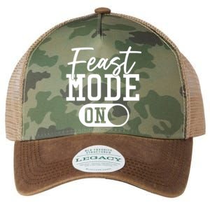 Funny Thanksgiving Dinner Gift Feast Mode On Gift Legacy Tie Dye Trucker Hat