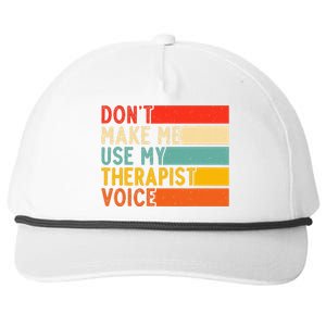 Funny Therapist Design For Therapist Snapback Five-Panel Rope Hat