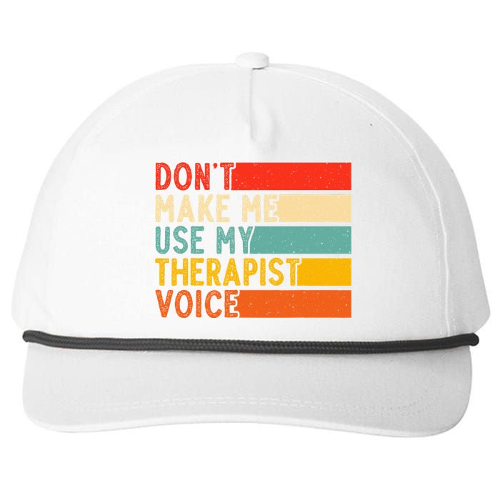 Funny Therapist Design For Therapist Snapback Five-Panel Rope Hat