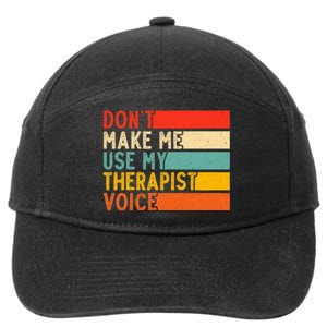 Funny Therapist Design For Therapist 7-Panel Snapback Hat