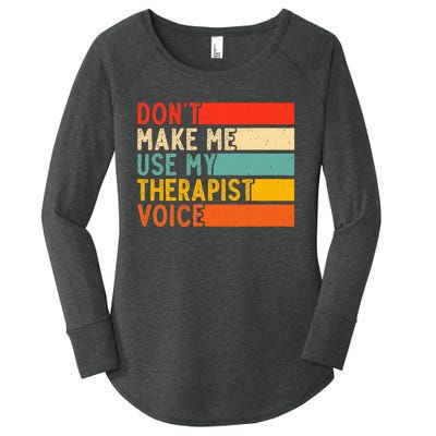 Funny Therapist Design For Therapist Women's Perfect Tri Tunic Long Sleeve Shirt