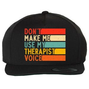 Funny Therapist Design For Therapist Wool Snapback Cap