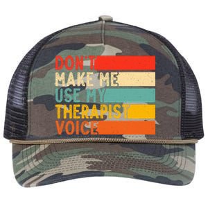 Funny Therapist Design For Therapist Retro Rope Trucker Hat Cap