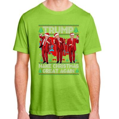 Funny Trump Dance Make Christmas Great Again Trump Christmas Adult ChromaSoft Performance T-Shirt