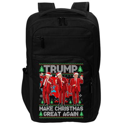 Funny Trump Dance Make Christmas Great Again Trump Christmas Impact Tech Backpack