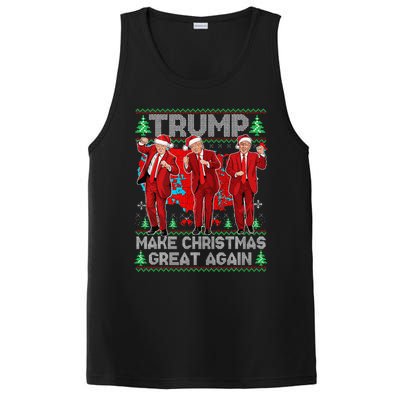 Funny Trump Dance Make Christmas Great Again Trump Christmas PosiCharge Competitor Tank