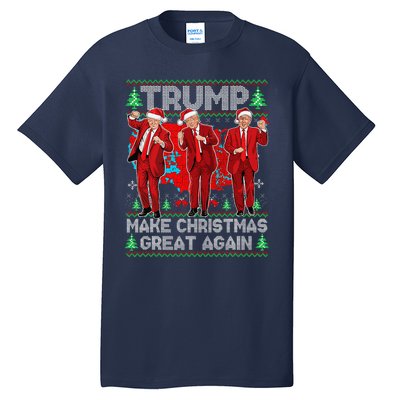 Funny Trump Dance Make Christmas Great Again Trump Christmas Tall T-Shirt