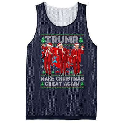 Funny Trump Dance Make Christmas Great Again Trump Christmas Mesh Reversible Basketball Jersey Tank