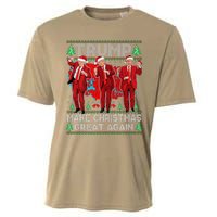 Funny Trump Dance Make Christmas Great Again Trump Christmas Cooling Performance Crew T-Shirt