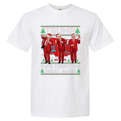 Funny Trump Dance Make Christmas Great Again Trump Christmas Garment-Dyed Heavyweight T-Shirt