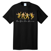 Funny Trump Dance New Year Eve Trump New Year Party 2025 Tall T-Shirt