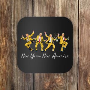 Funny Trump Dance New Year Eve Trump New Year Party 2025 Coaster