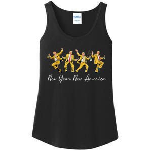 Funny Trump Dance New Year Eve Trump New Year Party 2025 Ladies Essential Tank