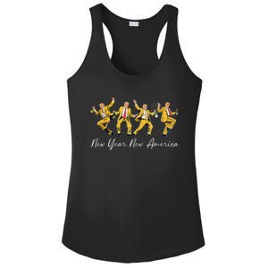 Funny Trump Dance New Year Eve Trump New Year Party 2025 Ladies PosiCharge Competitor Racerback Tank