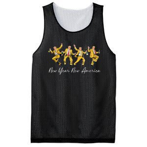 Funny Trump Dance New Year Eve Trump New Year Party 2025 Mesh Reversible Basketball Jersey Tank