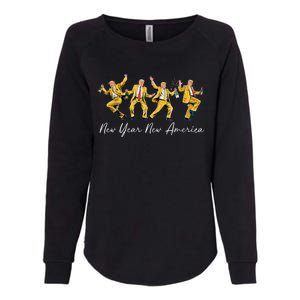 Funny Trump Dance New Year Eve Trump New Year Party 2025 Womens California Wash Sweatshirt