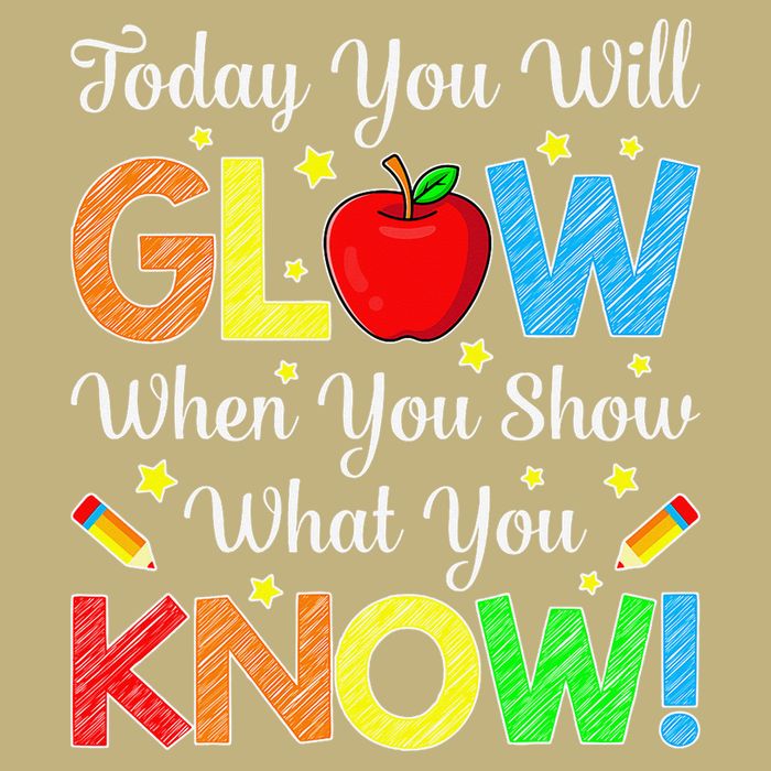 Funny Test Day Mode On Teacher Testing Day Glow You Know Mousepad