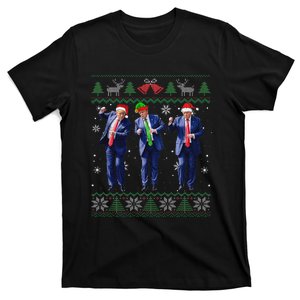 Funny Trump Dance Xmas President 47 Usa Christmas Ugly T-Shirt