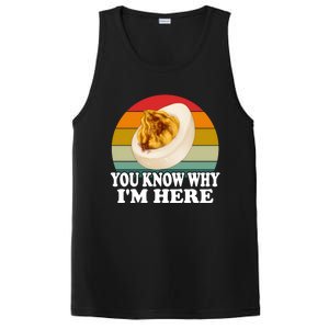 Funny Thanksgiving Deviled Eggs You Know Why IM Here Gift PosiCharge Competitor Tank