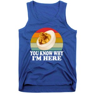 Funny Thanksgiving Deviled Eggs You Know Why IM Here Gift Tank Top