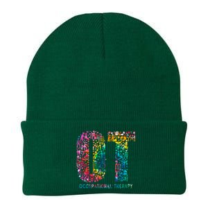 Funny Tie Dye Occupational Therapy Funny OT Month Assistant Knit Cap Winter Beanie