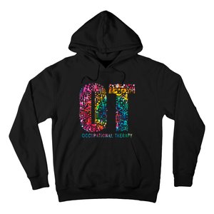 Funny Tie Dye Occupational Therapy Funny OT Month Assistant Hoodie