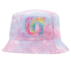 Funny Tie Dye Occupational Therapy Funny OT Month Assistant Tie-Dyed Bucket Hat