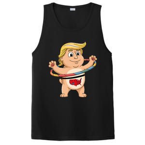 Funny Trump Dancer Hula Hooper Trump Won 24 Hula Hoop Fu 47 PosiCharge Competitor Tank