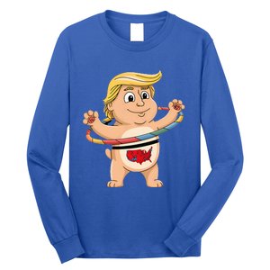 Funny Trump Dancer Hula Hooper Trump Won 24 Hula Hoop Fu 47 Long Sleeve Shirt