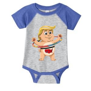 Funny Trump Dancer Hula Hooper Trump Won 24 Hula Hoop Fu 47 Infant Baby Jersey Bodysuit