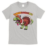 Funny Turkeysaurusrex Dinosaur In Turkey Costume T-Shirt