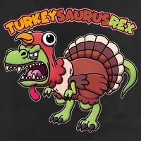 Funny Turkeysaurusrex Dinosaur In Turkey Costume Cool Comfort Performance Bucket Hat