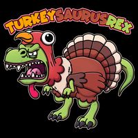 Funny Turkeysaurusrex Dinosaur In Turkey Costume Cooling Performance Crew T-Shirt