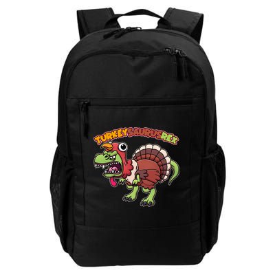 Funny Turkeysaurusrex Dinosaur In Turkey Costume Backpack