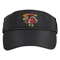 Funny Turkeysaurusrex Dinosaur In Turkey Costume Adult Drive Performance Visor