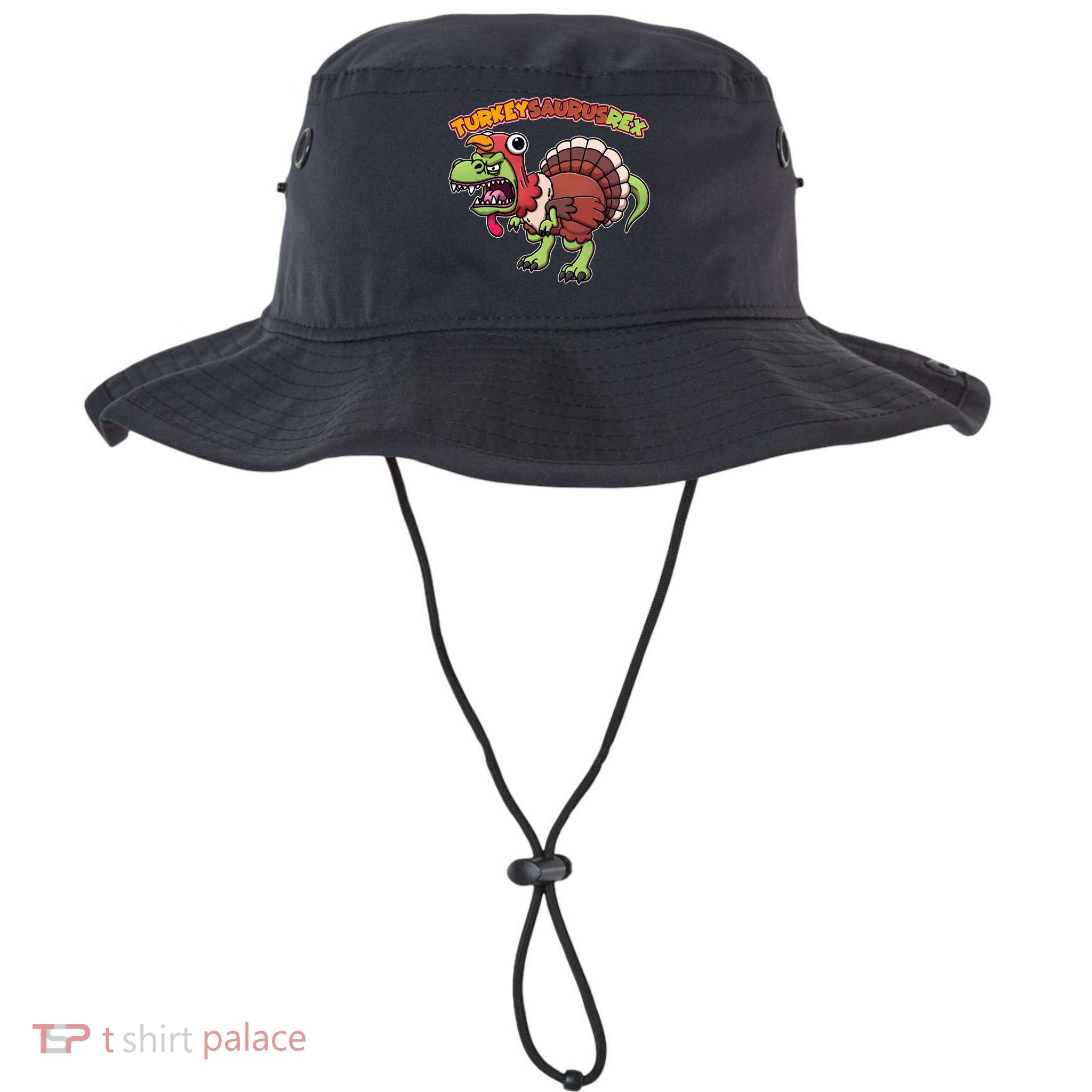 Funny Turkeysaurusrex Dinosaur In Turkey Costume Bucket Hat