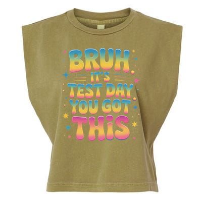 Funny Testing Day 2025 Quote Cool Test Day 2025 Teacher Garment-Dyed Women's Muscle Tee