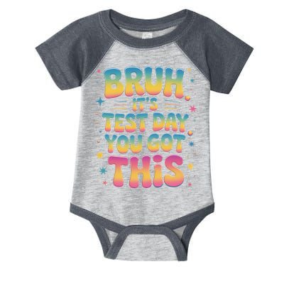 Funny Testing Day 2025 Quote Cool Test Day 2025 Teacher Infant Baby Jersey Bodysuit