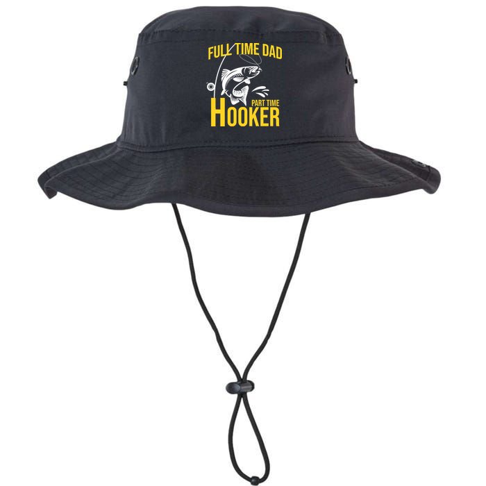 Full Time Dad Part Time Hooker Funny Fishing Gift Bucket Hat