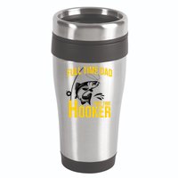 Full Time Dad Part Time Hooker Funny Fishing Gift 16oz Travel Tumbler
